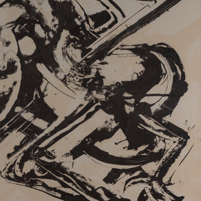 Mid-Century Modern Umberto Mastroianni, Composition, 1960s, Lithograph, Framed For Sale - Image 3 of 7