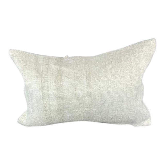 16 x 24 Hemp Pillow Turkish Cushion Natural White Pillow Cushion Cover For Sale