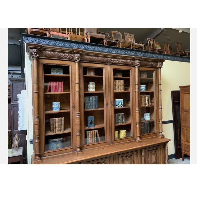Late 19th Century Antique Display Bookcase, 1890s For Sale - Image 5 of 10