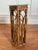 Hollywood Regency Burnt Bamboo Hexagon Glass Top Drink Accent Table For Sale In Houston - Image 6 of 11