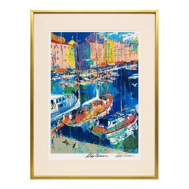 LeRoy Neiman “St. Tropez” Signed Serigraph, 1995. For Sale