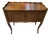 French Provincial Louis XV-Style Tambour Door Side Table / Nightstand, Mid-20th Century For Sale