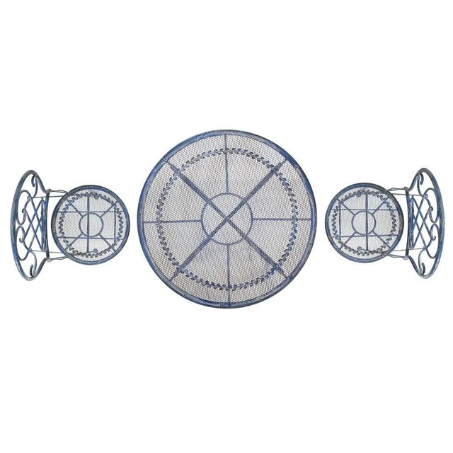 Adriel 3 Piece Bistro Set - Mossy Blue For Sale In Philadelphia - Image 6 of 8