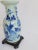 Metal Antique 19th Century Chinese Celadon & Blue Table Lamp For Sale - Image 7 of 12