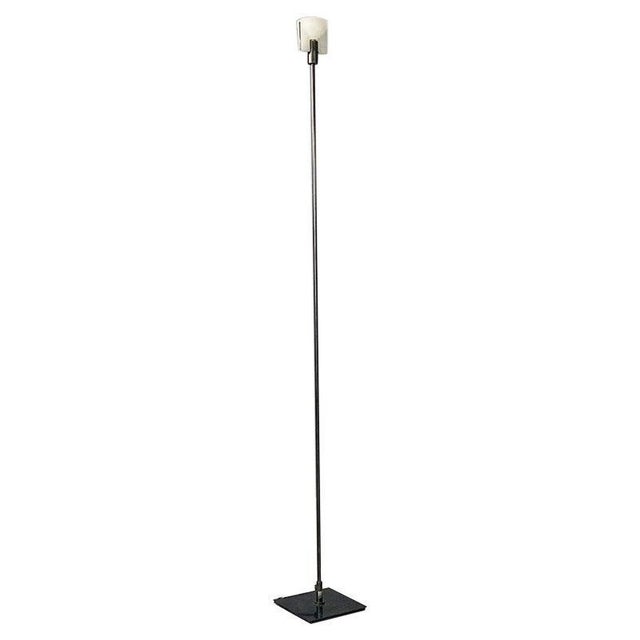 Italian Modern Lamp in Metal and Opal Glass, 1980s For Sale - Image 15 of 15