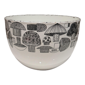 Finel Arabia Tatti Mushroom Bowl Enamelware Kaj Franck Esteri Tomula