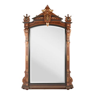 Late 19th Century Large Renaissance Revival Mantel Mirror For Sale