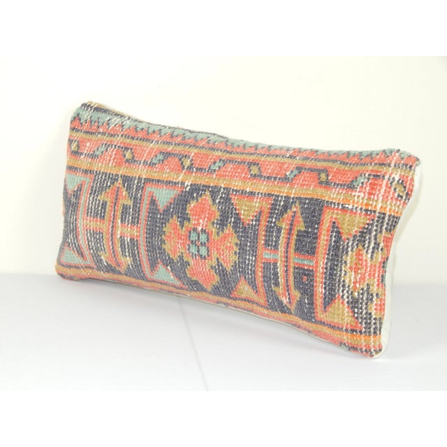 Mid-Century Modern Turkish Wool Rug Cushion Cover For Sale - Image 3 of 5