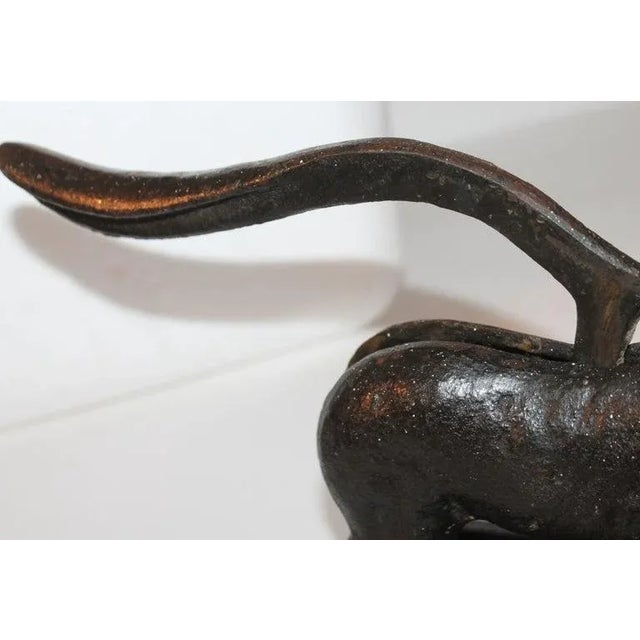 Metal 19th Century Cast Iron Dog Nut Cracker For Sale - Image 7 of 7