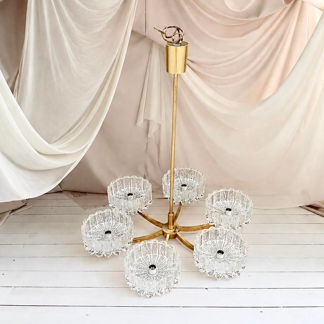 Vintage Icicle Glass Hanging Lamp from Doria Leuchten, 1960s For Sale - Image 17 of 17