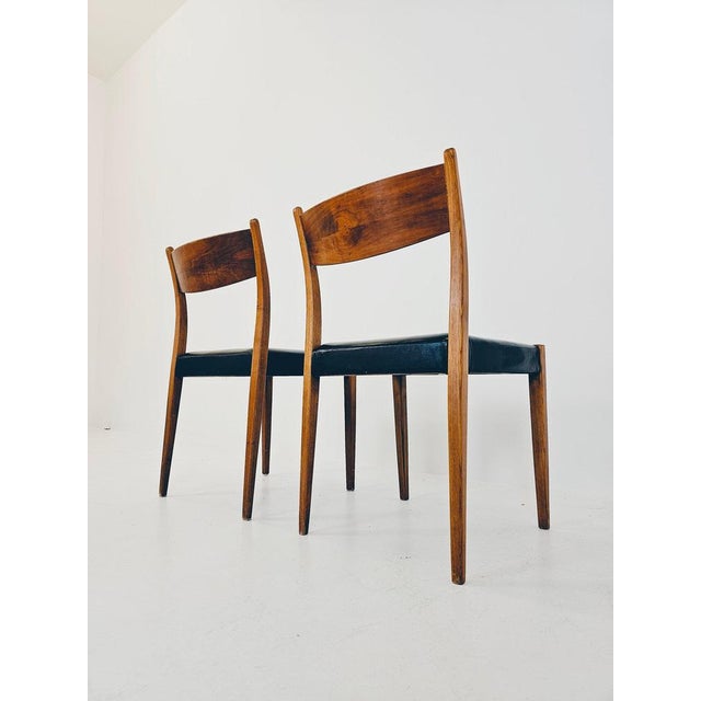 Wood Set of Danish Teak Dining Chairs by Poul Volther & Frem Röjle, 1960s For Sale - Image 7 of 11