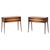 This exceptionally rare pair of side tables or bedside tables, designed by Swedish designer Rimbert Sandholt and produced...