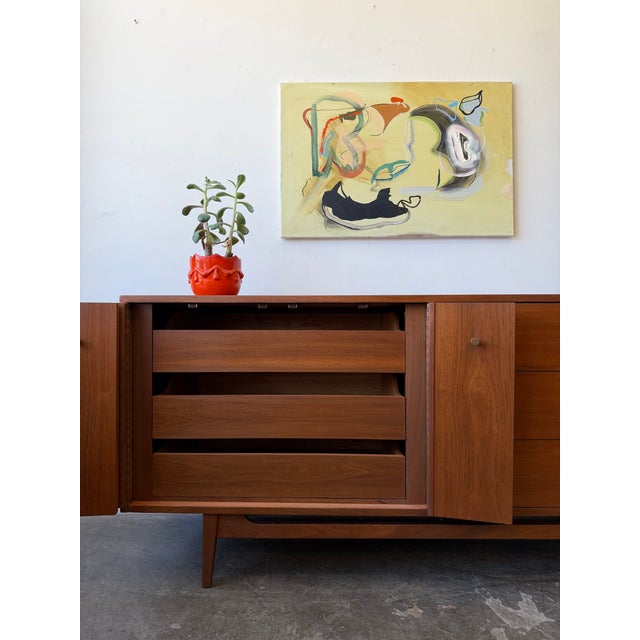 1960s American of Martinsville Walnut Dresser/Credenza For Sale - Image 11 of 16