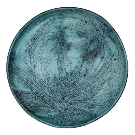 Italian Decorative Ceramic Plate by Giuseppe Rossicone, 1970s For Sale