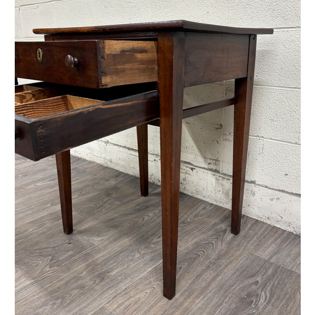 Antique Primitive Work Table Sewing Stand Desk For Sale - Image 11 of 16