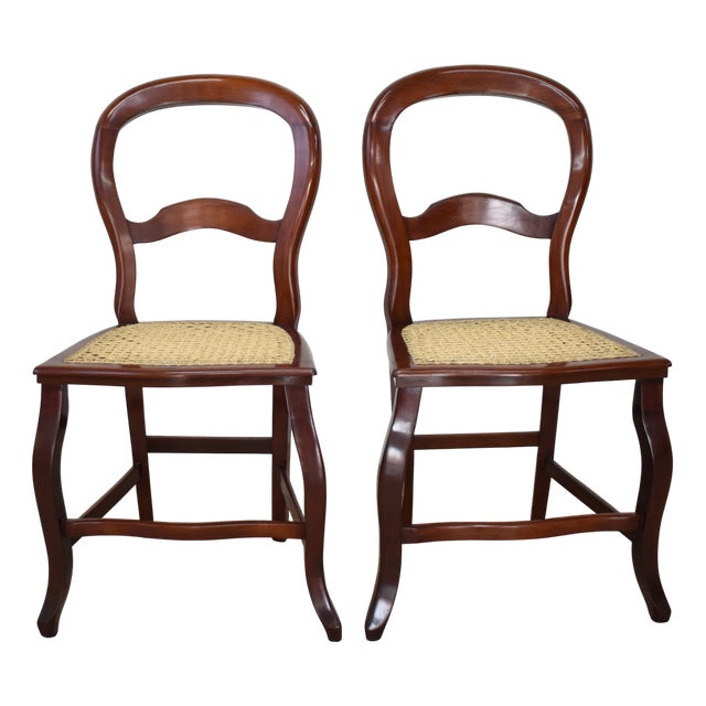 Antique Luis Felipe Style Chairs, Set of 2 For Sale