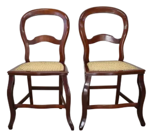 Antique Luis Felipe Style Chairs, Set of 2