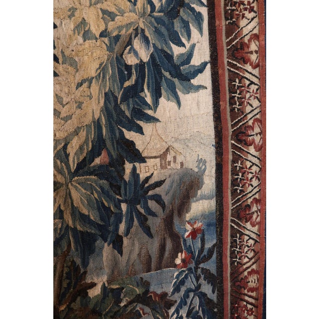 Large Aubusson Tapestry, 1700s For Sale - Image 5 of 18