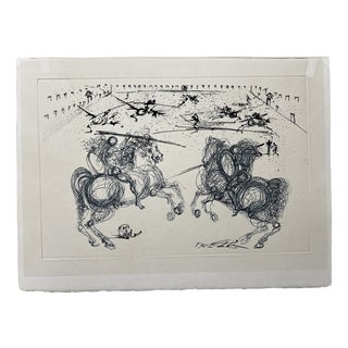 Salvador Dalí, Les Cavaliers Bleus, 1969, Engraving For Sale