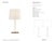 Visual Comfort Signature Dauphine Table Lamp in Gilded Iron with Linen Shade Designer: Visual Comfort Signature Height:...