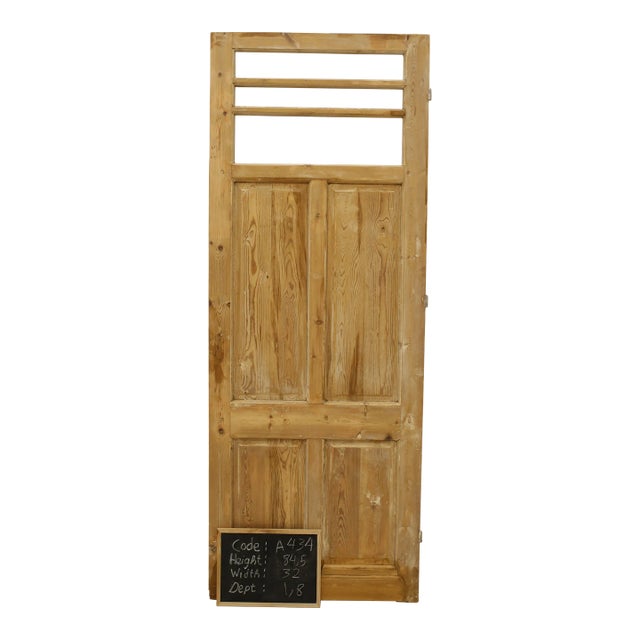 Late 19th Century Single Glass French Door For Sale