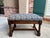 1920s Antique English Oak Bench Upholstered Window Seat Jacobean Revival C1920 For Sale - Image 5 of 18