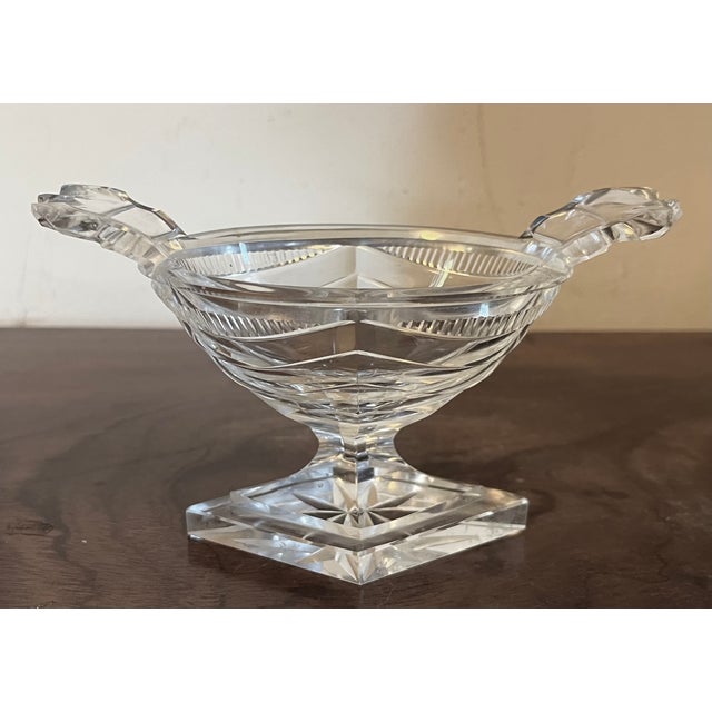 Antique 19th Century Georgian Anglo Irish Cut Glass / Crystal Salt Cellar For Sale - Image 14 of 16
