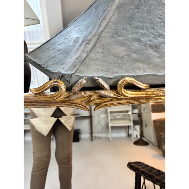 1970s Elegant Gold Gilt Mirror — “Cat O Nine Tails” For Sale - Image 9 of 16