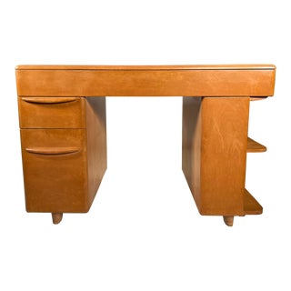 Mid Century Heywood Wakefield Champagne Student Desk For Sale