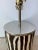 Abstract Hand Painted Abstract Brown and White Zebra Pattern Table Lamp For Sale - Image 3 of 5