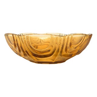 Art Deco Bowl attributed to Hortensja Glassworks For Sale