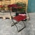 1950’s French Red Slatted Outdoor Folding Chair. It’s very hard to find these slatted folding chairs and this is a good...