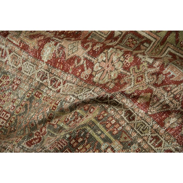 Brick Red Vintage Distressed Karaja Rug - 4'7" x 6'1" For Sale - Image 8 of 8