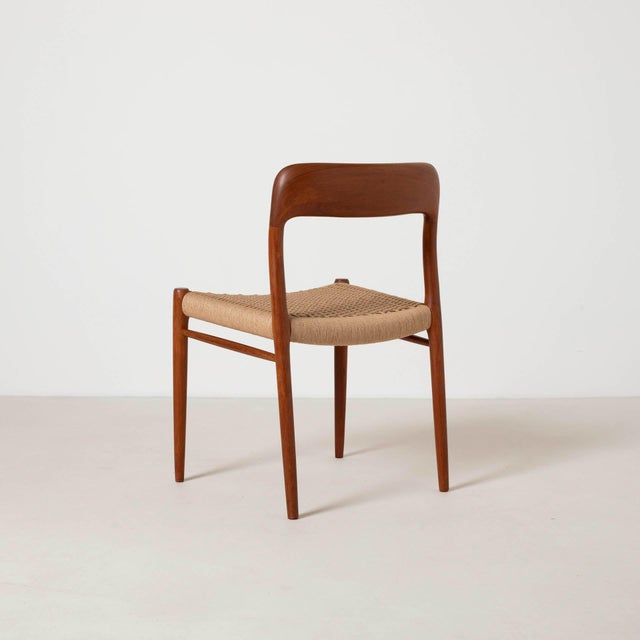 Model 75 Dining Chairs in Teak by Niels Otto (N. O.) Møller for J.L. Møllers, Denmark, 1960s, Set of 4 For Sale - Image 11 of 13