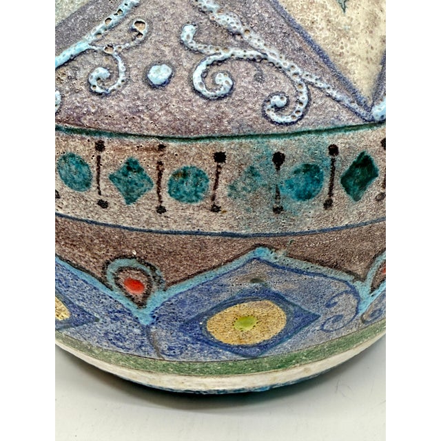 Gray Vintage Lava Volcanic Glaze Italian Pottery For Sale - Image 8 of 12