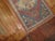 Rosy Pink and Blue Vintage Turkish Mat For Sale - Image 4 of 4