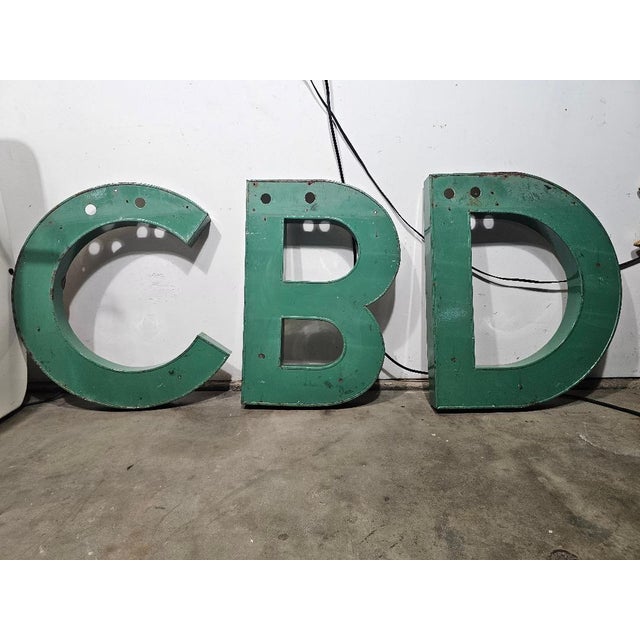 Metal Industrial Large Letters Sign For Sale - Image 7 of 8