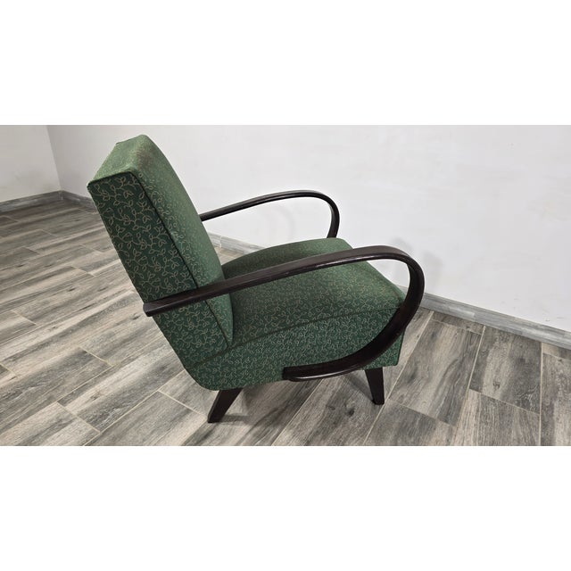 Art Deco Lounge Chair by Jindrich Halabala For Sale - Image 5 of 10