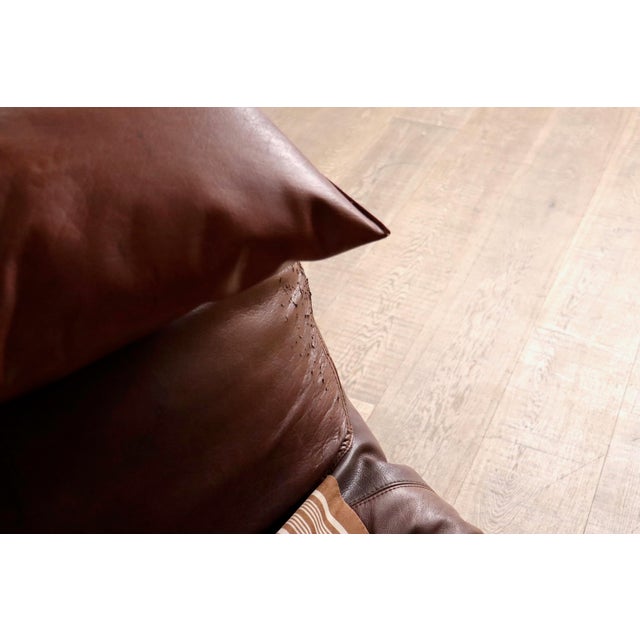 Le Bambole Bed in Buffalo Leather by Mario Bellini for B&B Italia, 1970s For Sale - Image 12 of 14