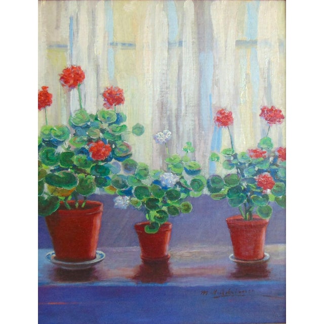 Mid 20th Century Antique Original Oil Painting by Mary Horton Adriance Framed 21"Wx25"H For Sale - Image 5 of 10