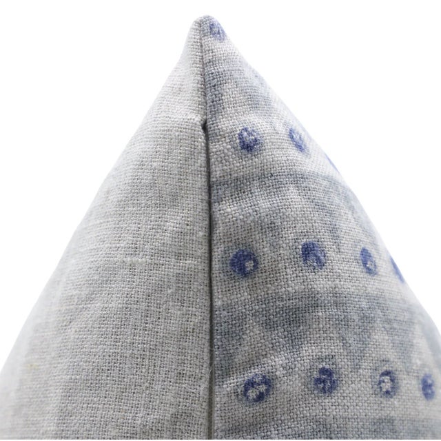 Not Yet Made - Made To Order Fabdivine Artisan Block Print Throw Pillow Cover 14x36 Inch Thick Linen- Mountain Moon For Sale - Image 5 of 8