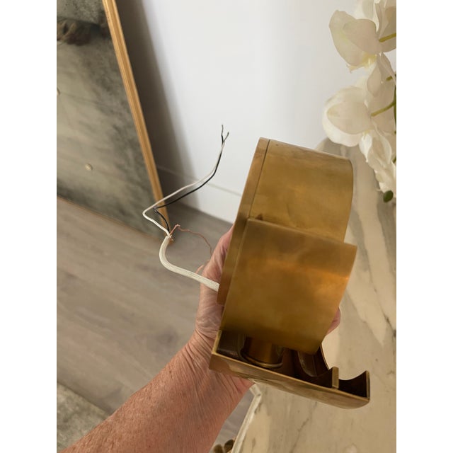 Visual Comfort Melange Disc Alabaster & Brass Sconces (1 Pair) For Sale - Image 14 of 18