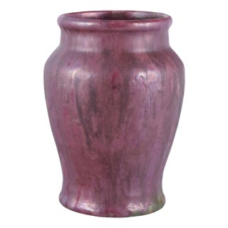Danish Matte and Shiny Glazed Ceramic Vase by Søren Kongstrand, 1920s For Sale