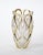 Mid-Century Modern Mid Century Modern Italian Cut Glass/Gold Decorated Vase For Sale - Image 3 of 11