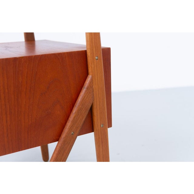 Danish Teak Nightstand by Sigfred Omann for Ølholm, 1960s For Sale - Image 16 of 18