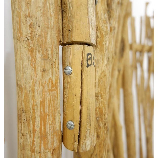 Decorative Wood Branches 3-Panel Room Divider For Sale - Image 9 of 11