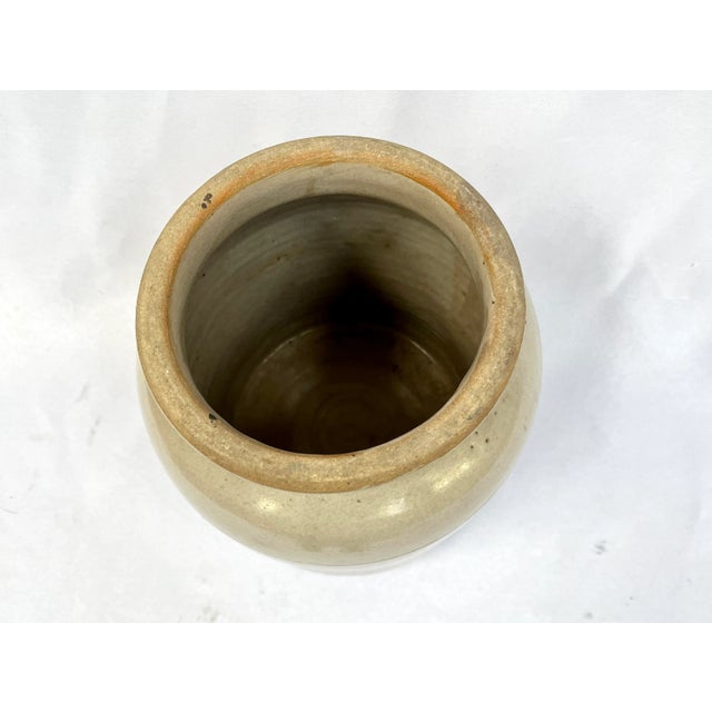 Ceramic Vintage French Glazed Stoneware Confit Pot For Sale - Image 7 of 8