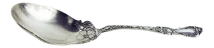 Wallace Silverplate Serving Spoon Hibiscus Pattern
