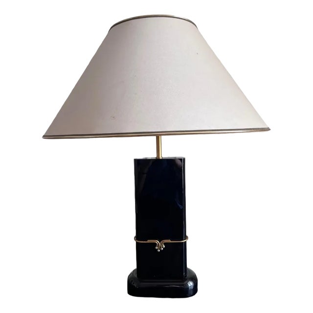 Large Resin Lamp, 1980s For Sale