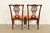 Baker Furniture Georgian Carved Mahogany Dining Chairs, Set of Eight For Sale - Image 11 of 12
